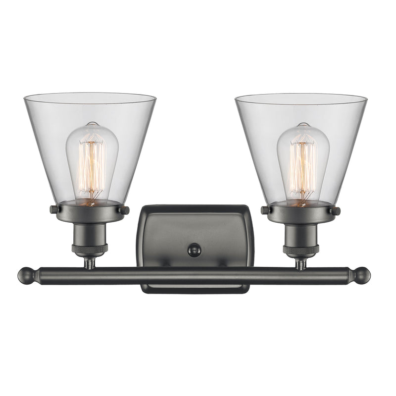 Innovations Lighting Small Cone 2 Light Bath Vanity Light Part Of The Ballston Collection 916-2W-OB-G62-LED