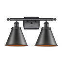 Appalachian Bath Vanity Light shown in the Oil Rubbed Bronze finish with a Oil Rubbed Bronze shade