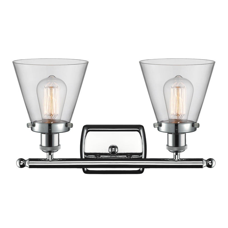 Innovations Lighting Small Cone 2 Light Bath Vanity Light Part Of The Ballston Collection 916-2W-PC-G62-LED