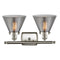 Innovations Lighting Large Cone 2 Light Bath Vanity Light Part Of The Ballston Collection 916-2W-SN-G43-LED