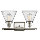 Innovations Lighting Large Cone 2 Light Bath Vanity Light Part Of The Ballston Collection 916-2W-SN-G44-LED