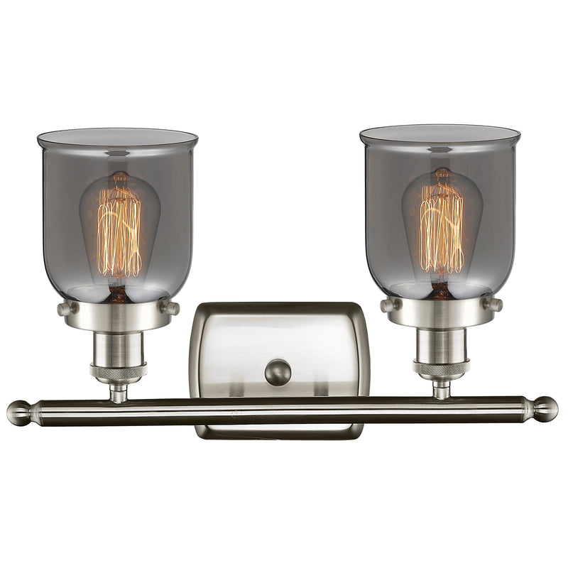 Innovations Lighting Small Bell 2 Light Bath Vanity Light Part Of The Ballston Collection 916-2W-SN-G53-LED