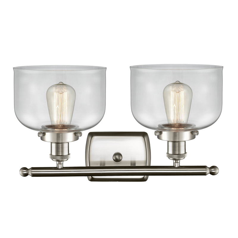 Innovations Lighting Large Bell 2 Light Bath Vanity Light Part Of The Ballston Collection 916-2W-SN-G72-LED