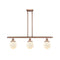 Beacon Island Light shown in the Antique Copper finish with a Matte White shade