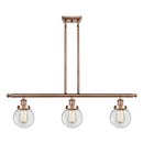 Beacon Island Light shown in the Antique Copper finish with a Clear shade