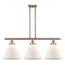 Cone Island Light shown in the Antique Copper finish with a Matte White shade