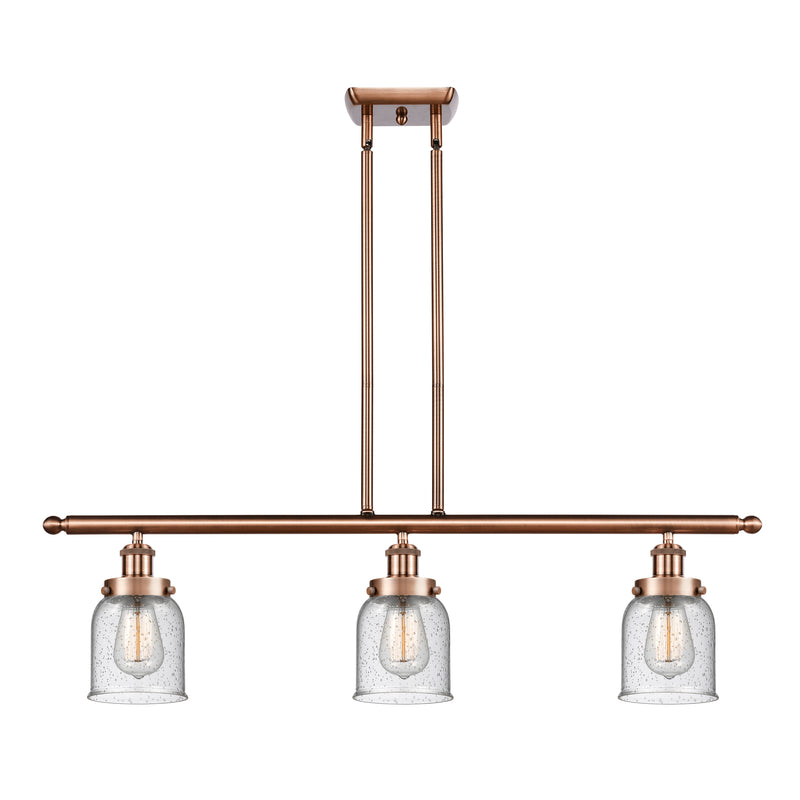 Bell Island Light shown in the Antique Copper finish with a Seedy shade