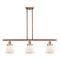 Cone Island Light shown in the Antique Copper finish with a Matte White shade