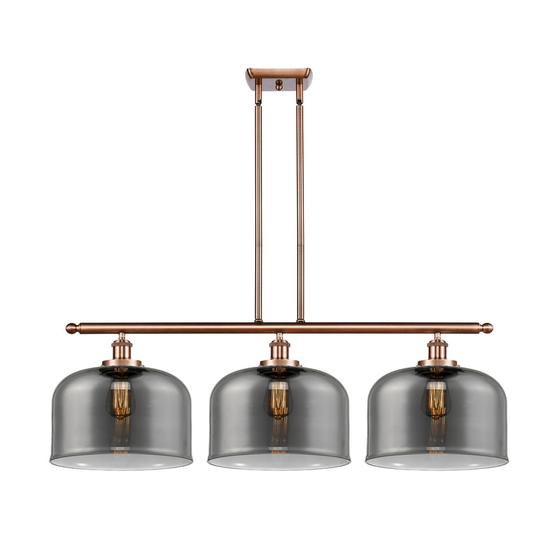 Bell Island Light shown in the Antique Copper finish with a Plated Smoke shade