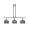 Bell Island Light shown in the Antique Copper finish with a Plated Smoke shade