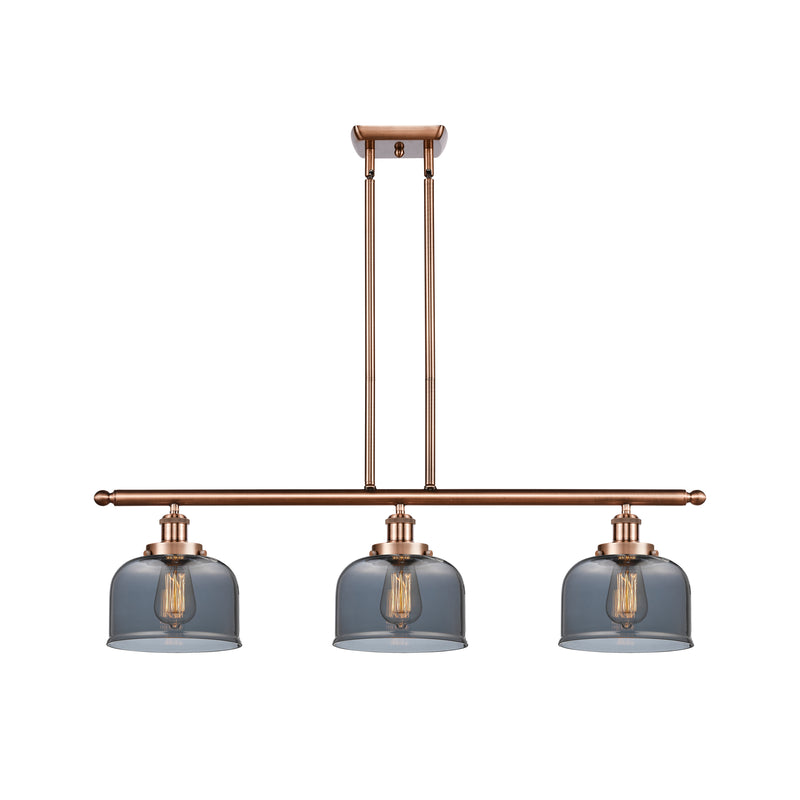 Bell Island Light shown in the Antique Copper finish with a Plated Smoke shade