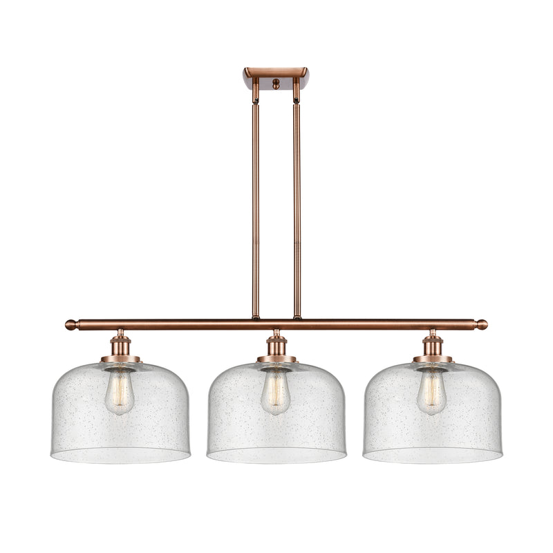 Bell Island Light shown in the Antique Copper finish with a Seedy shade