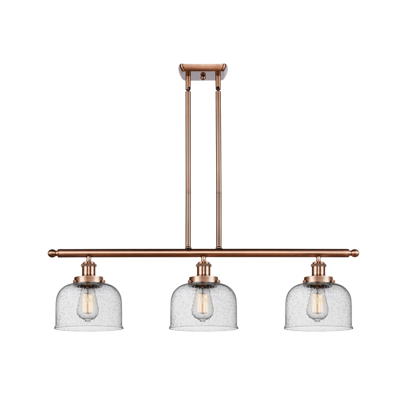 Bell Island Light shown in the Antique Copper finish with a Seedy shade