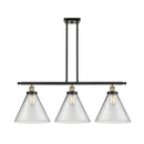 Cone Island Light shown in the Black Antique Brass finish with a Clear shade