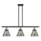 Cone Island Light shown in the Black Antique Brass finish with a Plated Smoke shade