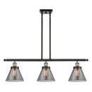 Cone Island Light shown in the Black Antique Brass finish with a Plated Smoke shade