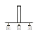 Bell Island Light shown in the Black Antique Brass finish with a Clear shade