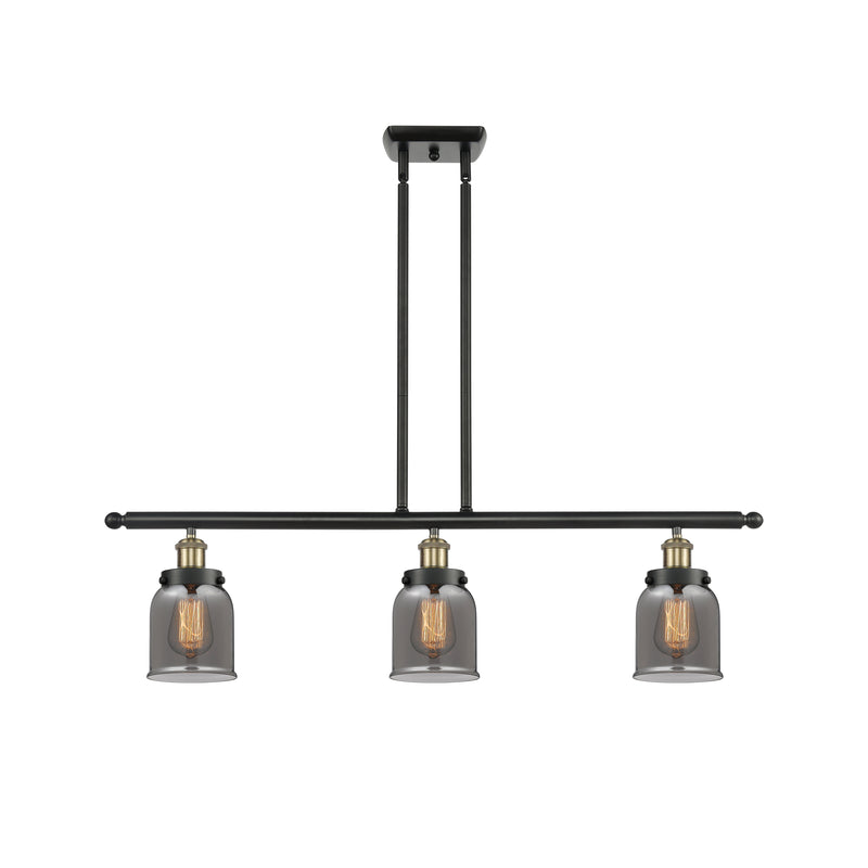 Bell Island Light shown in the Black Antique Brass finish with a Plated Smoke shade