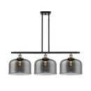 Bell Island Light shown in the Black Antique Brass finish with a Plated Smoke shade