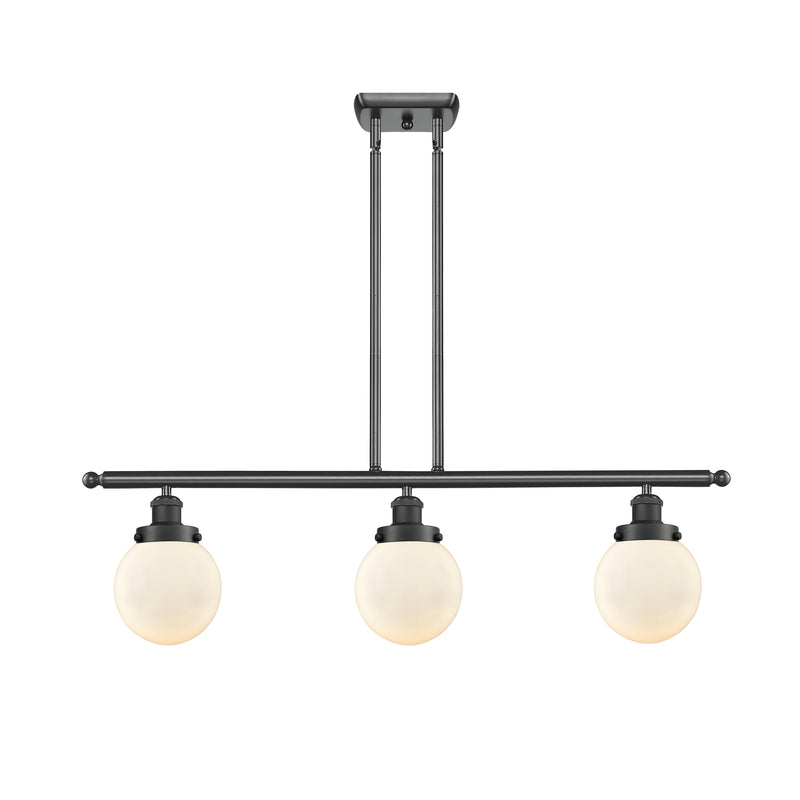 Beacon Island Light shown in the Matte Black finish with a Matte White shade