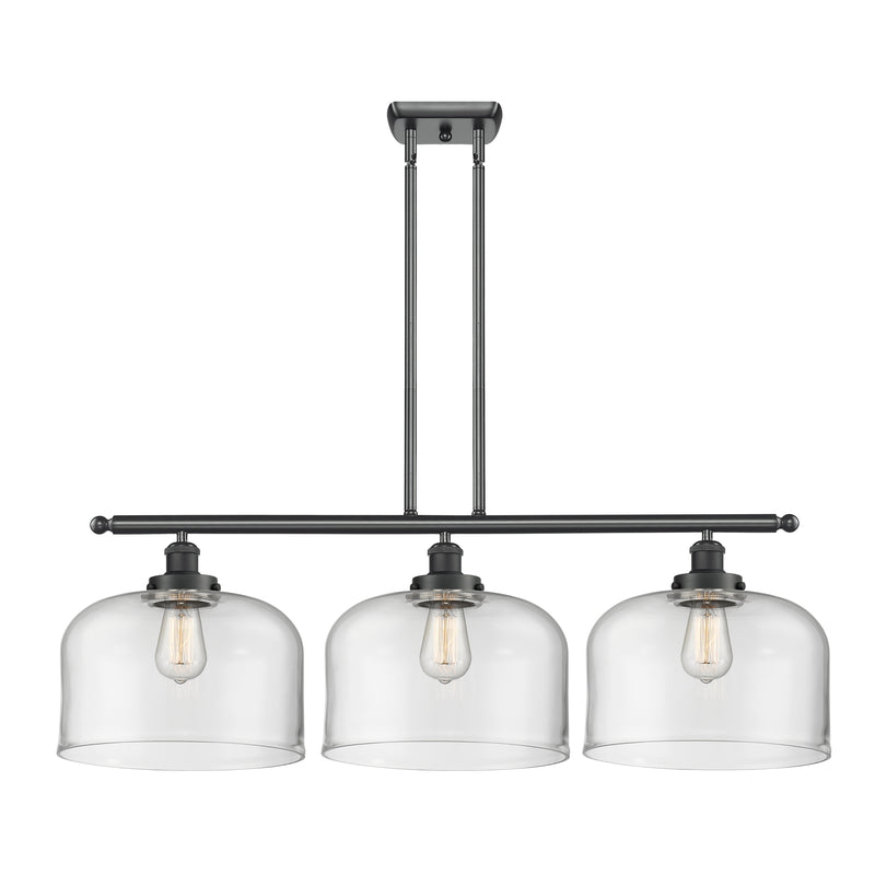 Bell Island Light shown in the Matte Black finish with a Clear shade