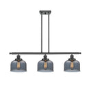 Bell Island Light shown in the Matte Black finish with a Plated Smoke shade