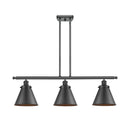 Appalachian Island Light shown in the Matte Black finish with a Matte Black shade