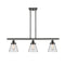 Cone Island Light shown in the Oil Rubbed Bronze finish with a Clear shade