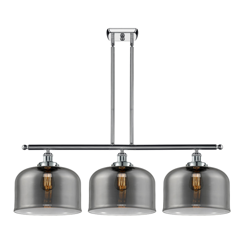 Bell Island Light shown in the Polished Chrome finish with a Plated Smoke shade