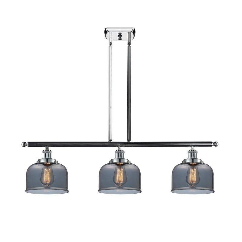 Bell Island Light shown in the Polished Chrome finish with a Plated Smoke shade