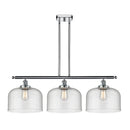 Bell Island Light shown in the Polished Chrome finish with a Seedy shade