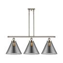 Cone Island Light shown in the Polished Nickel finish with a Plated Smoke shade