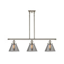 Cone Island Light shown in the Polished Nickel finish with a Plated Smoke shade