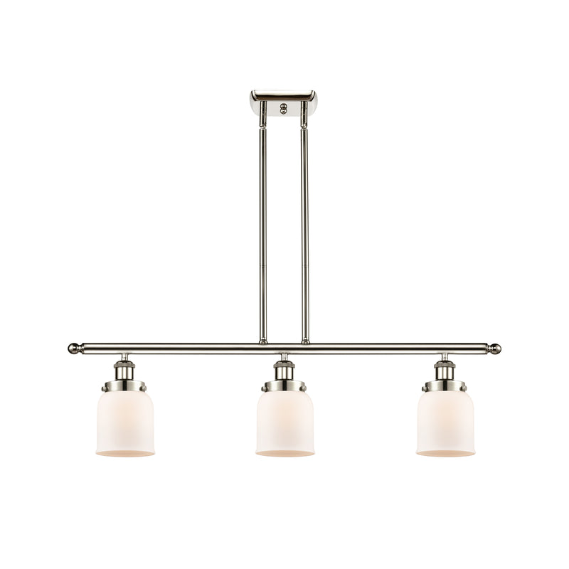 Bell Island Light shown in the Polished Nickel finish with a Matte White shade