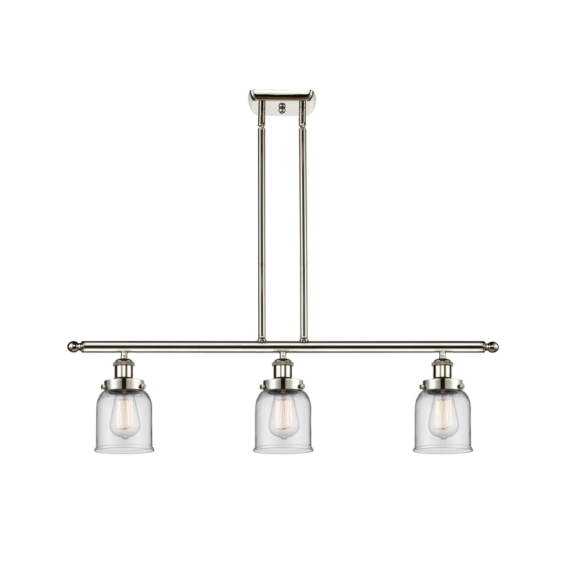 Bell Island Light shown in the Polished Nickel finish with a Clear shade