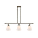 Cone Island Light shown in the Polished Nickel finish with a Matte White shade