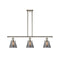 Cone Island Light shown in the Polished Nickel finish with a Plated Smoke shade