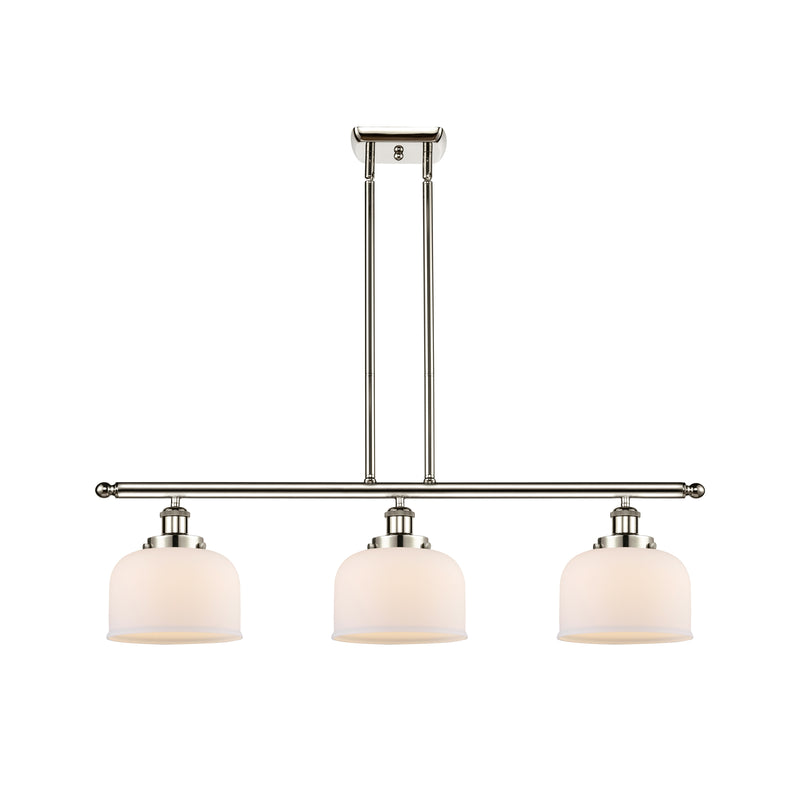 Bell Island Light shown in the Polished Nickel finish with a Matte White shade