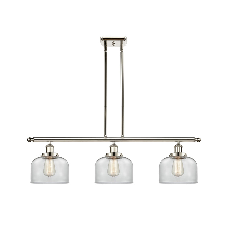 Bell Island Light shown in the Polished Nickel finish with a Clear shade