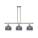 Bell Island Light shown in the Polished Nickel finish with a Plated Smoke shade