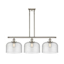 Bell Island Light shown in the Polished Nickel finish with a Seedy shade