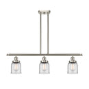 Bell Island Light shown in the Brushed Satin Nickel finish with a Clear shade