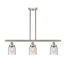 Bell Island Light shown in the Brushed Satin Nickel finish with a Seedy shade