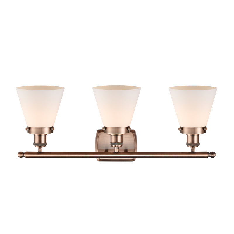 Innovations Lighting Small Cone 3 Light Bath Vanity Light Part Of The Ballston Collection 916-3W-AC-G61-LED