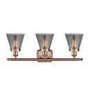 Innovations Lighting Small Cone 3 Light Bath Vanity Light Part Of The Ballston Collection 916-3W-AC-G63-LED