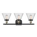 Innovations Lighting Large Cone 3 Light Bath Vanity Light Part Of The Ballston Collection 916-3W-BAB-G44-LED