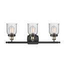 Innovations Lighting Small Bell 3 Light Bath Vanity Light Part Of The Ballston Collection 916-3W-BAB-G54-LED