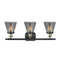 Innovations Lighting Small Cone 3 Light Bath Vanity Light Part Of The Ballston Collection 916-3W-BAB-G63-LED