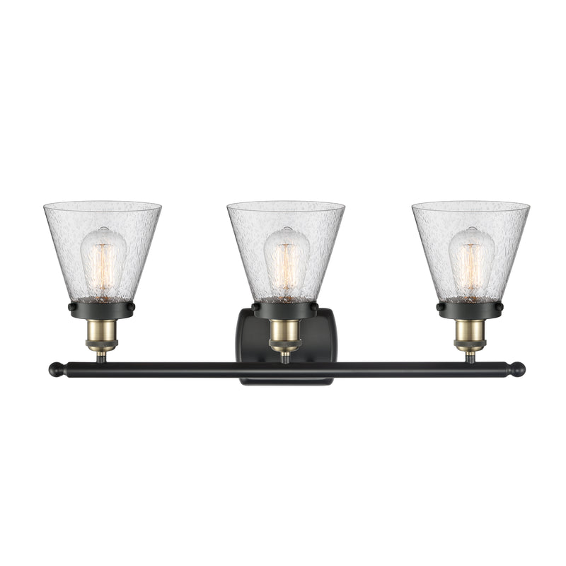 Innovations Lighting Small Cone 3 Light Bath Vanity Light Part Of The Ballston Collection 916-3W-BAB-G64-LED