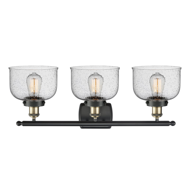 Innovations Lighting Large Bell 3 Light Bath Vanity Light Part Of The Ballston Collection 916-3W-BAB-G74-LED